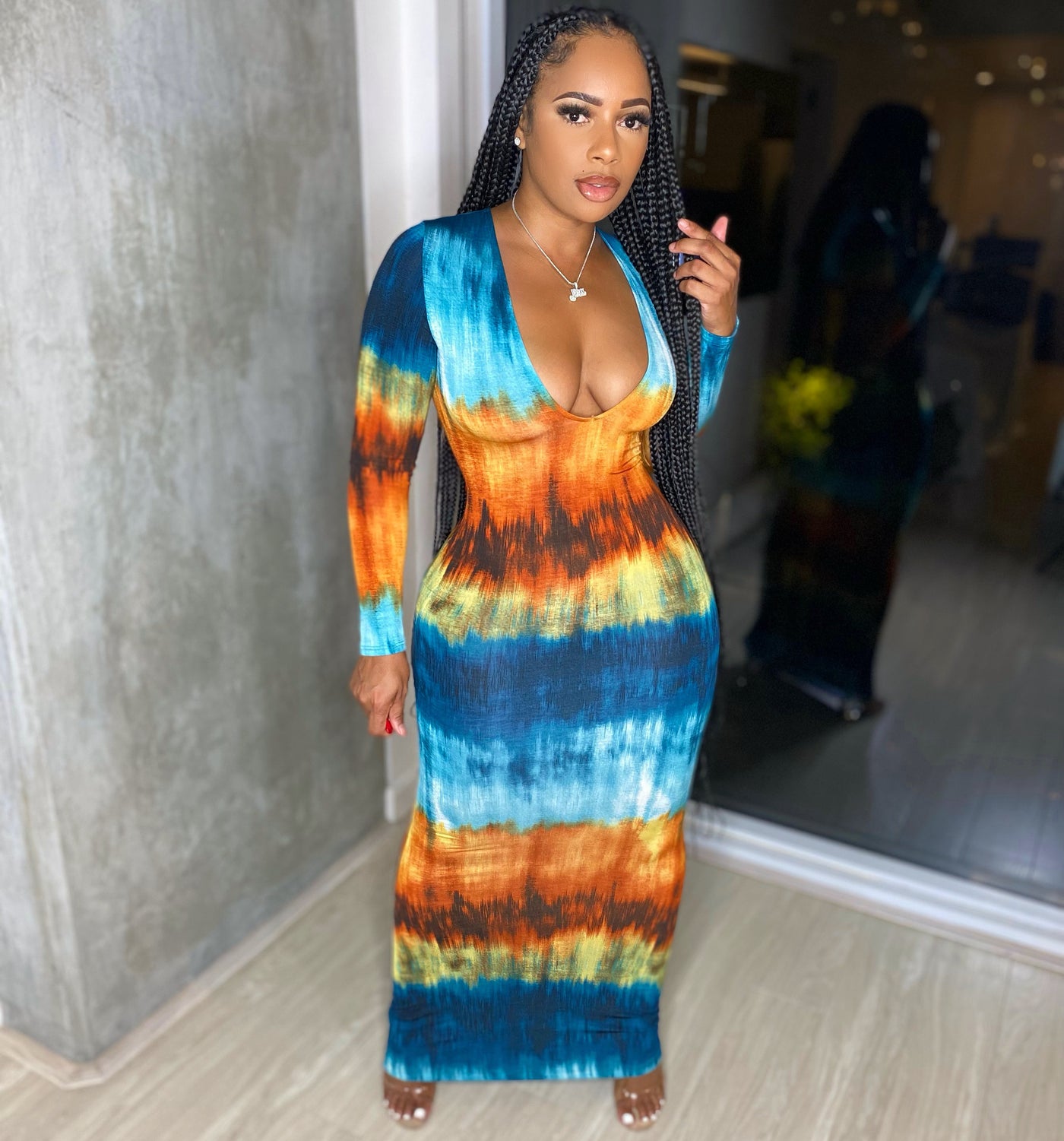 Printed Maxi Dress