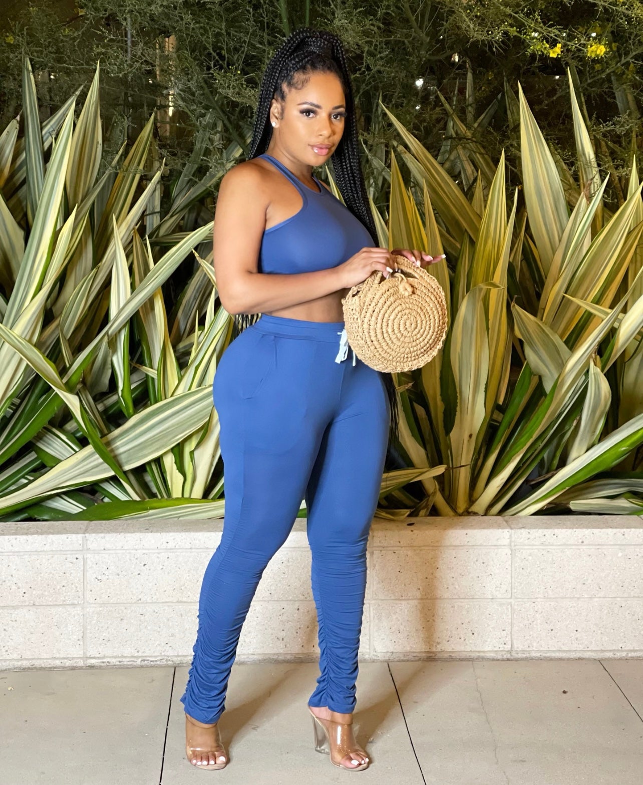 The Perfect Runched Pants Set