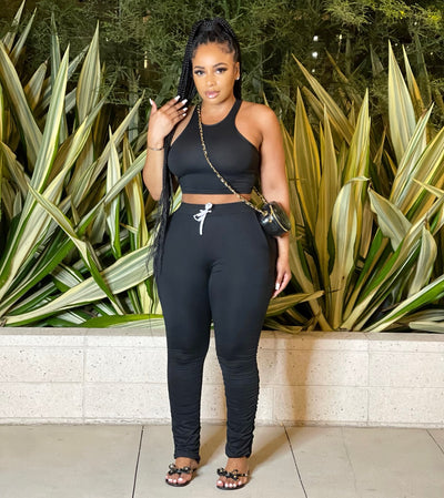 The Perfect Runched Pants Set